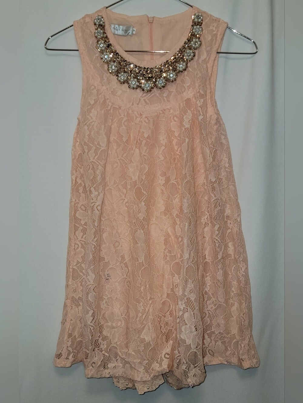 NEW TRISH SCULLY Beaded Neckline Amina Girls Dress